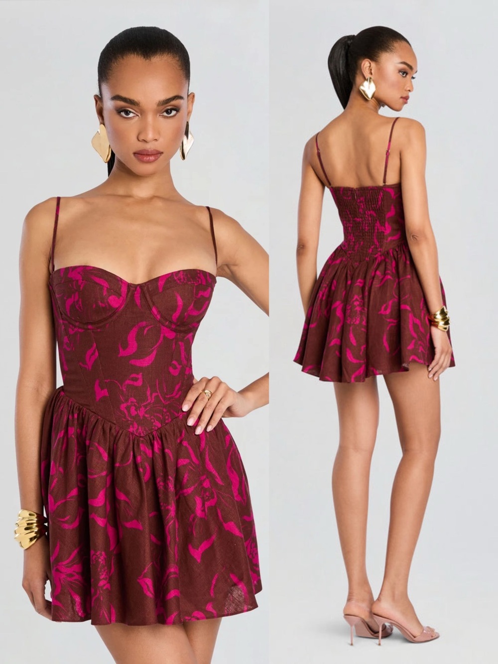 Retrofete Kenora Corset Mini Dress Linen